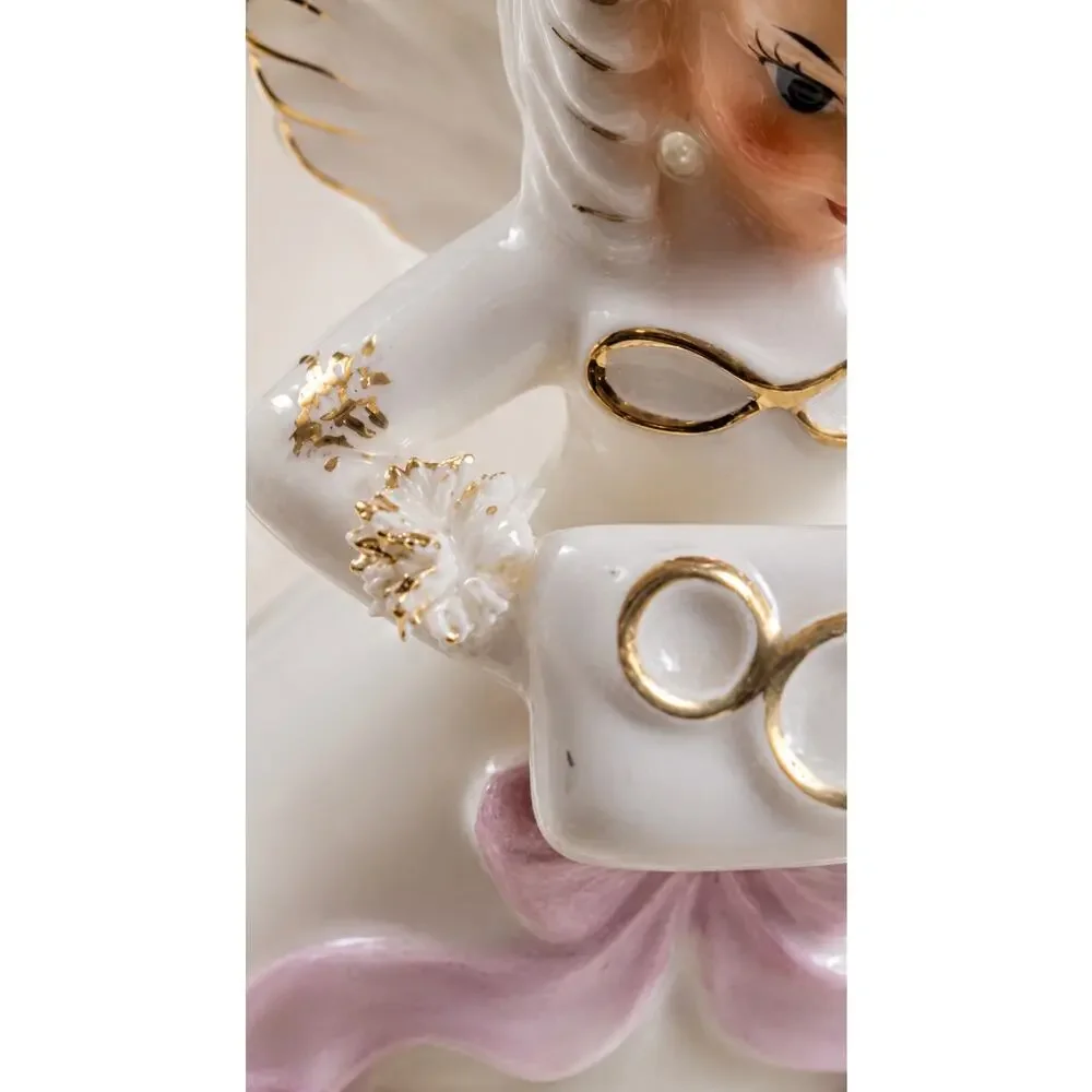 Vintage Napco June Birthday Angel Figurine 1950s Japan